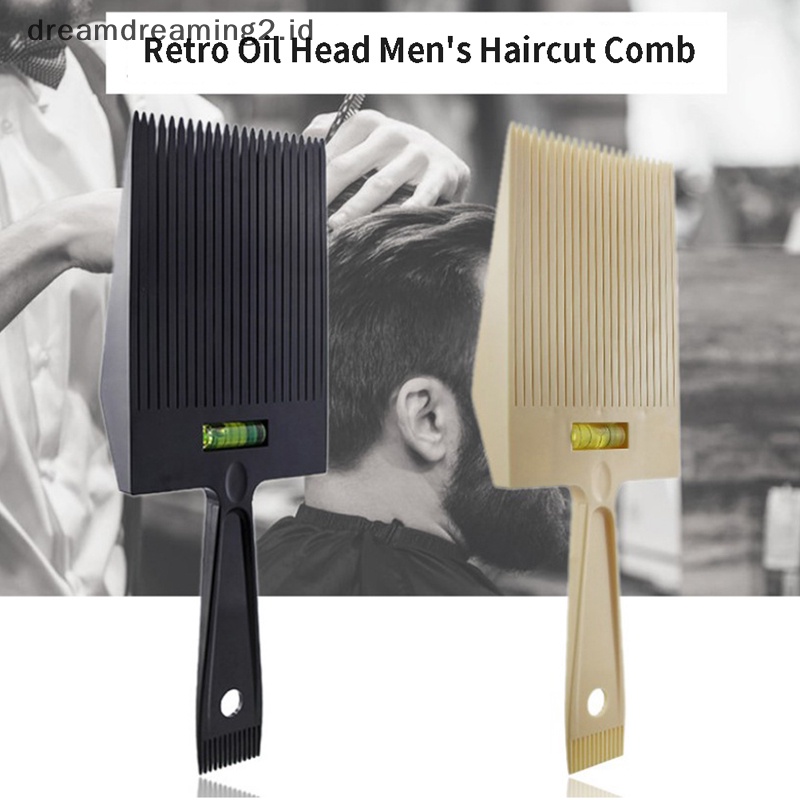 (drea) Pria Flat Top Guide Sisir Potong Rambut Clipper Sisir Barber Hairstyle Alat Potong Rambut//