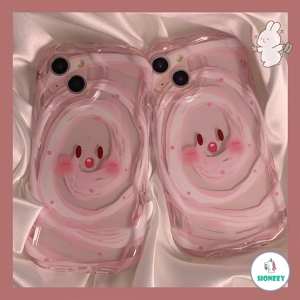 Luxury Rasa Canggih Kartun Blush Emoji Phone Case Cocok Untuk IPhone14 13 12 11 13 14 Pro 11promax Shockproof Soft Cover