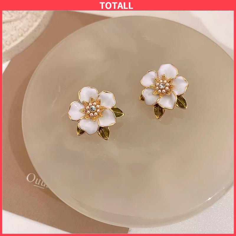 COD Anting Tusuk Motif Bunga Gaya Korea Fashion Untuk Wanita-Totall