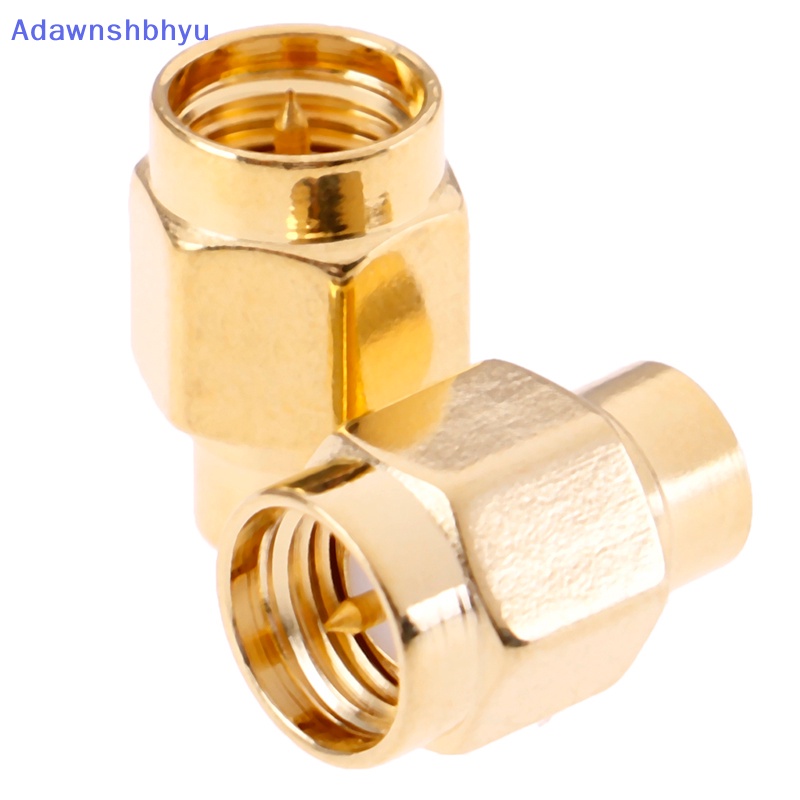 Adhyu 2pcs 2W 6GHz 50ohm SMA Male RF Terminasi Coaxial Dummy Load Lapis Emas Cap ID