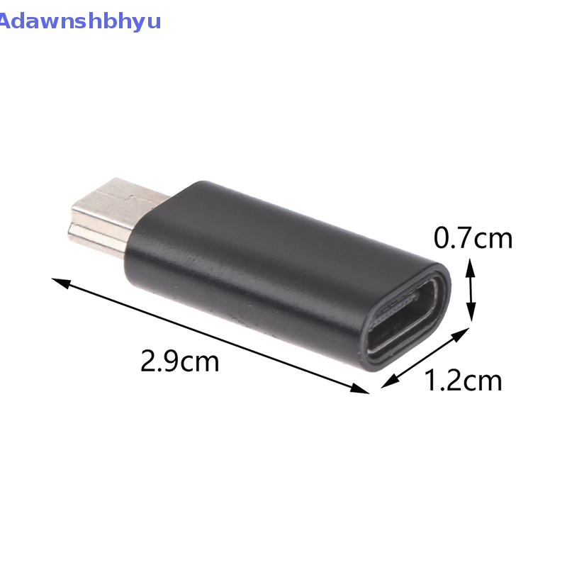 Adhyu Adaptor USB Mini 5pin B Male to USB Tipe C Female Konektor Transfer Data ID