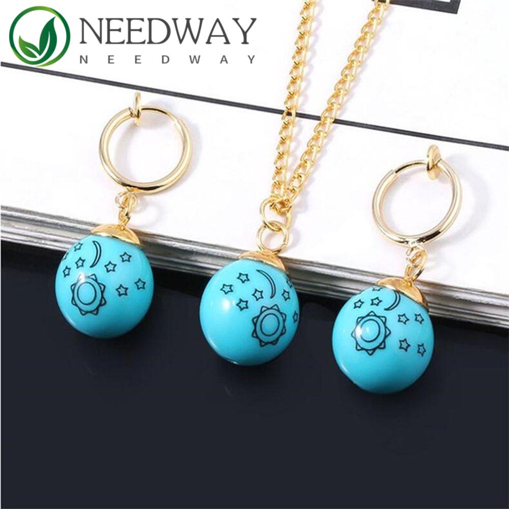 Needway   Anting Anime Bintang Unisex Perhiasan Aksesoris Elizabeth Bulan Singa Anime Cosplay Props