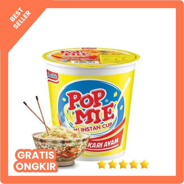 Pop Mie Kuah Mi Instan Cup 75 Gr ( 1 pcs)