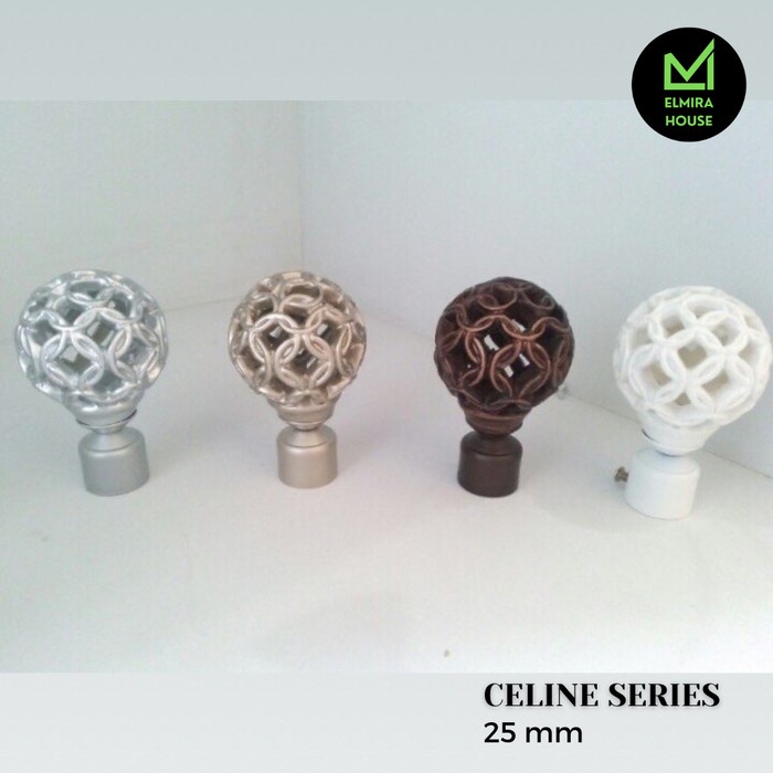 Endcap tutup rel gorden material besi premium Bugatti dan Celine