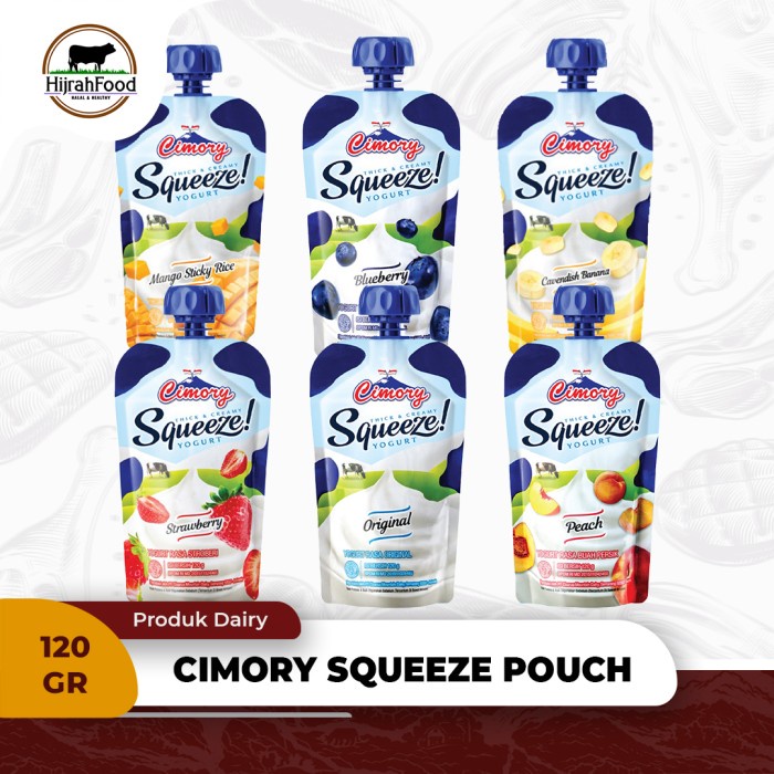 

Cimory Squeeze 120 gram Yogurt Thick Creamy Yoghurt Pouch