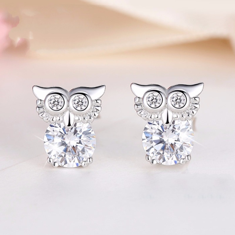 Goldkingdom Aksesoris Perhiasan Fashion Ready Stock Owl Stud Earrings Woman Sweet Earrings Hewan Kecil