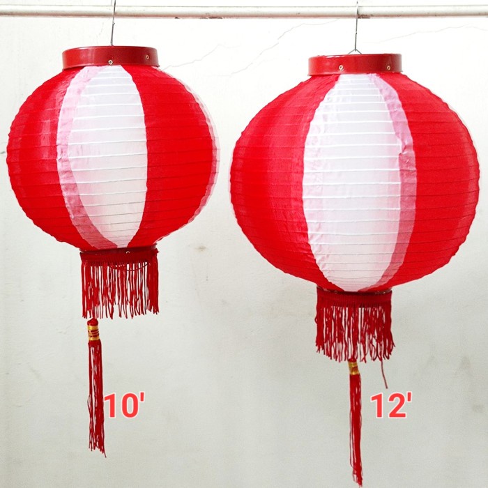 Lampion Outdoor Anti Air Merah Putih Dekorasi 17 Agustus Murah Grosir Dekorasi 17an Kemerdekaan RI Merah Putih Harga Grosir Termurah