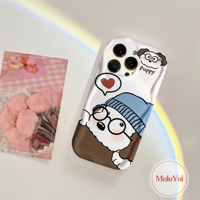 Cute Puppy Soft Tpu Couple Back Case Kompatibel Untuk iPhone XR XS X Max 8Plus 7 6s 8 6 Plus 11 14 13 12 Pro Max 7Plus SE 2020 Kartun Lucu Doraemon Kelinci Ponsel Cover