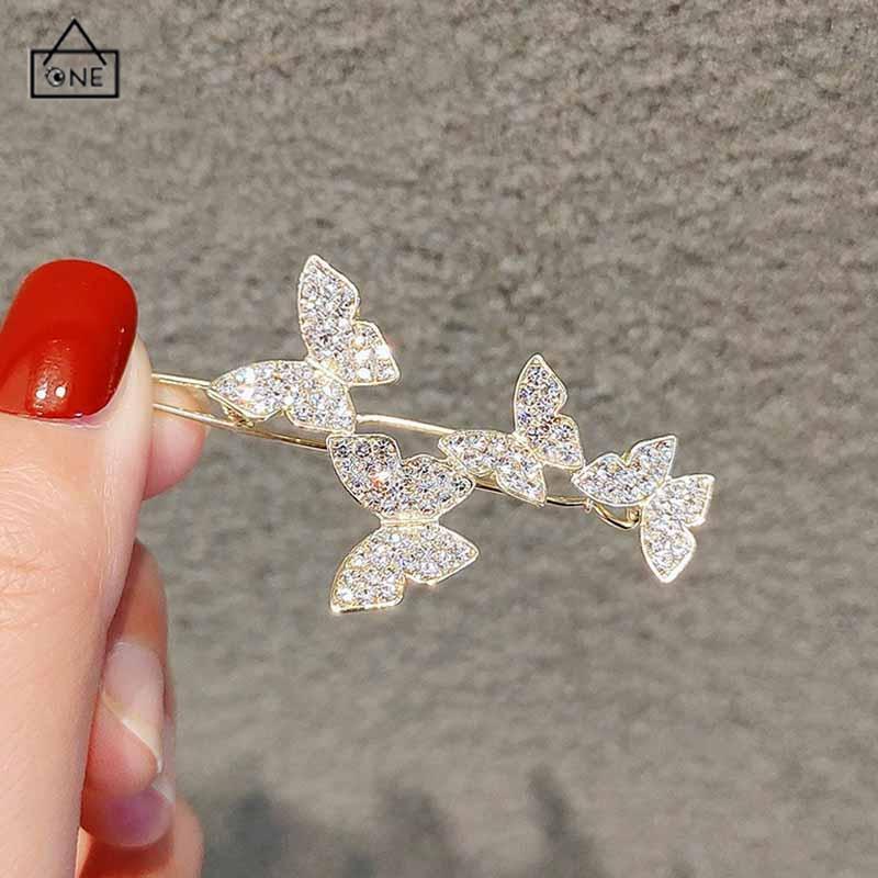 COD❤️Jepit Rambut Butterfly Hairpin Elegance Shining Untuk Korea Fashion-A.one