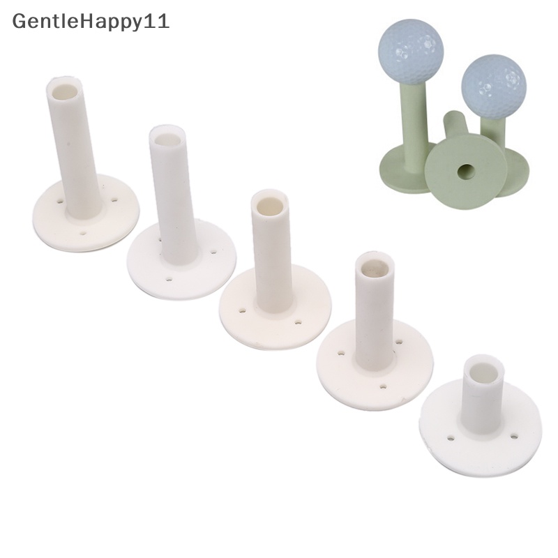 Gentlehappy 5pcs/set Tee Karet Golf Putih 5pcs Beda Ukuran Tee Holders Rubber Tee id