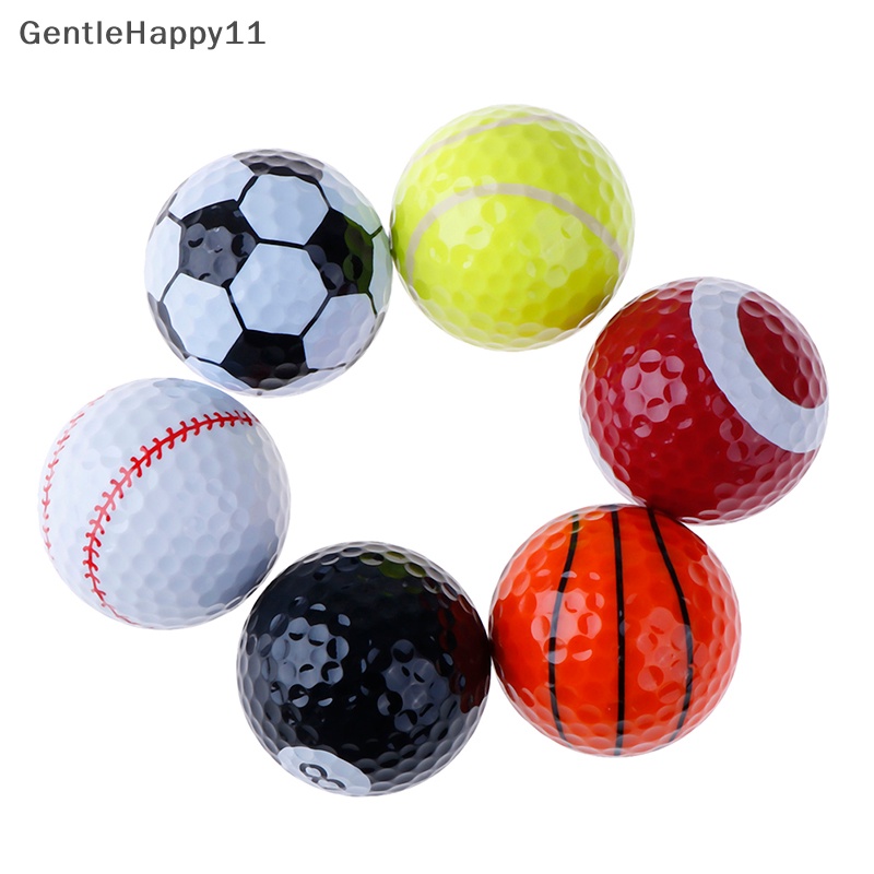 Gentlehappy Olahraga Outdoor Golf Ball Golf Game Strong Resilience Force Bola Latihan Olahraga id