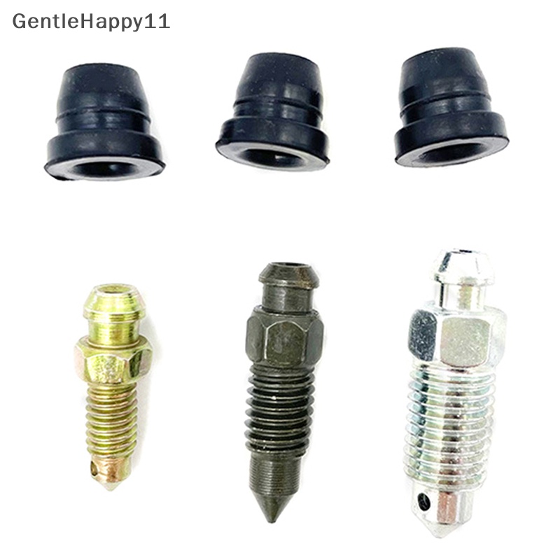 Gentlehappy 2pcs Brake Caliper Bleed Screw Nipple Tutup Debu-Cover Karet Motor Auto Mobil id