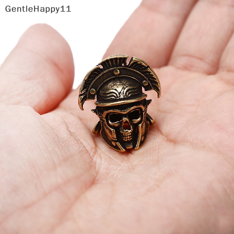 Gentlehappy 1pc Manik-Manik Kuningan Manik Tali Payung Outdoor Vintage Paracord Beads id