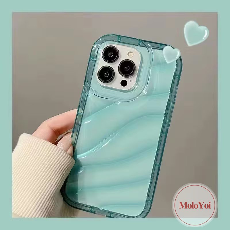 Casing Tahan Guncangan Warna Permen Bening Sederhana Mewah Kompatibel Untuk IPhone 7Plus 6 8 6S 7Plus 11 13 14 12 Pro MAX XR XS X MAX 8Plus SE 2020 Baru 3D Stereo Kreatif Korgasi Cover