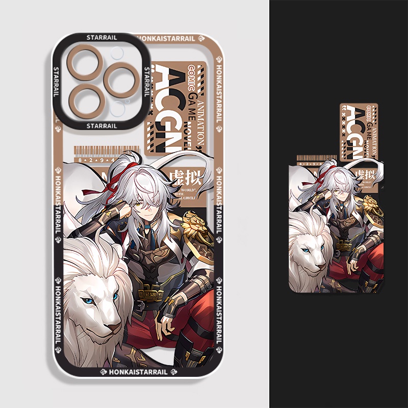 IPHONE Honkai Star Rail Yanqing Soft Case Kompatibel Untuk Iphone14 13 12 Pro Max 11 XS XR X8 7 6S Plus Casing Ponsel Mini Jing Yuan Transparan TPU Silikon Shockproof Cover