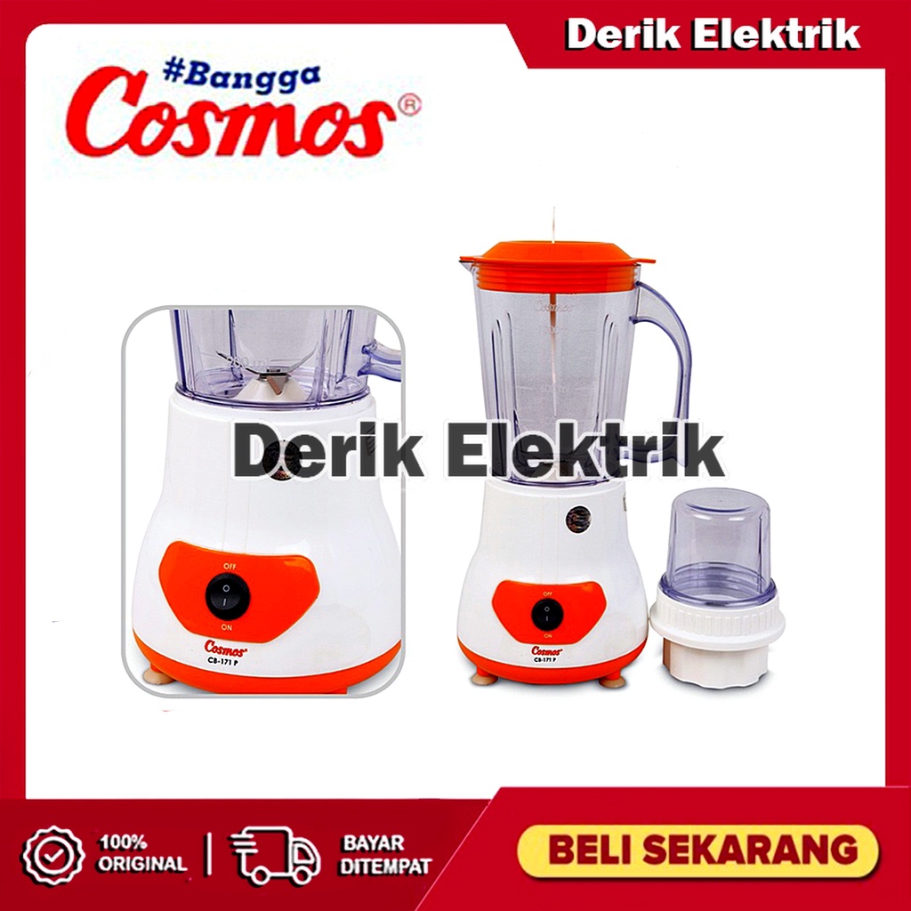 COSMOS BLENDER CB171P / CB-171P / CB 171P (PLASTIK / 1 LITER) GARANSI RESMI