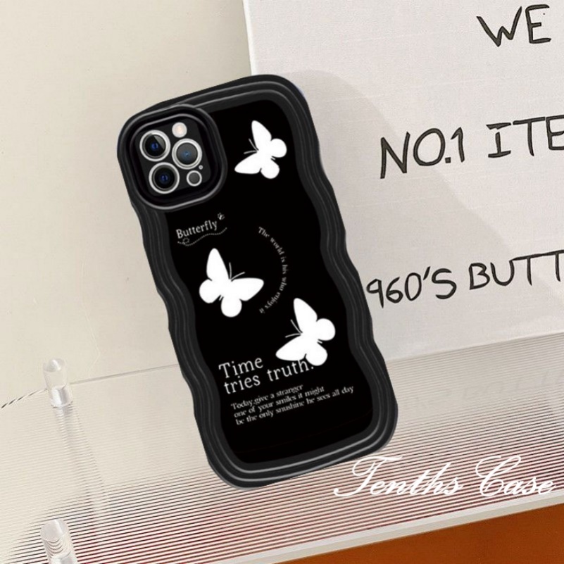 Untuk Samsung S23 S22 S21 S20 Plus S23 S22 S21 S20 Ultra S20 FE S21 FE Note 20Plus Note 20Ultra Wave Edge Butterfly Tulip Phone Case