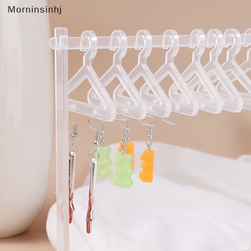 Mornin Mini Rak Gantungan Baju Anting Display Berdiri Kapasitas Besar Penyimpanan Perhiasan Jewelry Show Case Earring Hook Untuk Gadis DIY Hadiah id