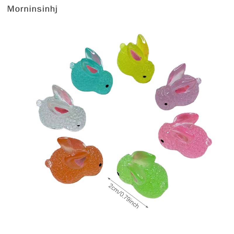 Mornin 5pcs Noctilucent Rabbit Botol Es Dekorasi Kreatif Figure Ornamen Miniatur id