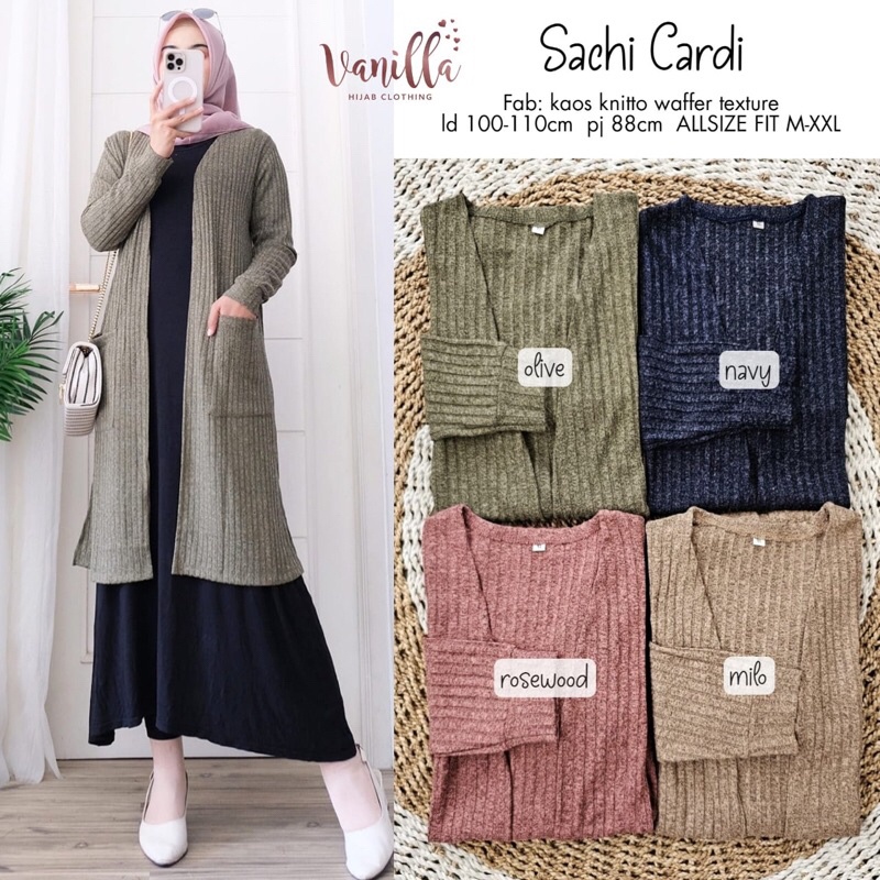 SACHI CARDI ORI VANILLA | Kaos Knitto