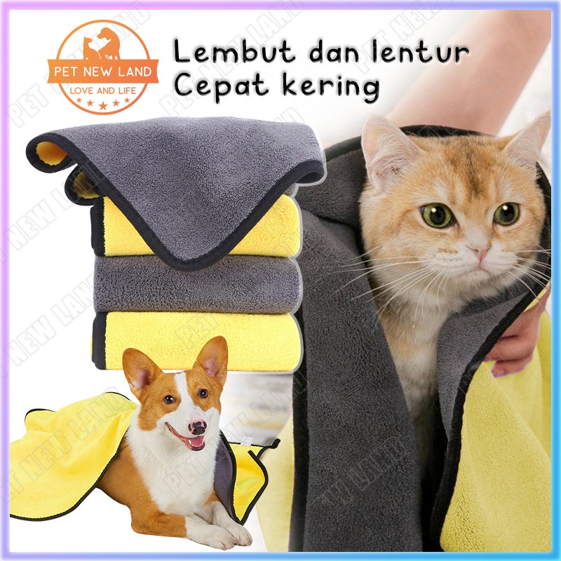 Handuk Kucing Daya Serap Tinggi Dan Microfibe Cepat Kering Handuk Anjing Pet Towel Kucing Handuk Hewan Peliharaan