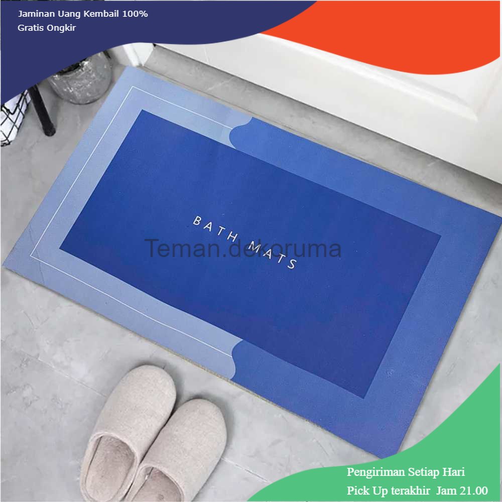 TD - DPR DIATOM Keset Kamar Mandi Anti Slip Absorbent Rectangle 60 x 40 cm - DT4