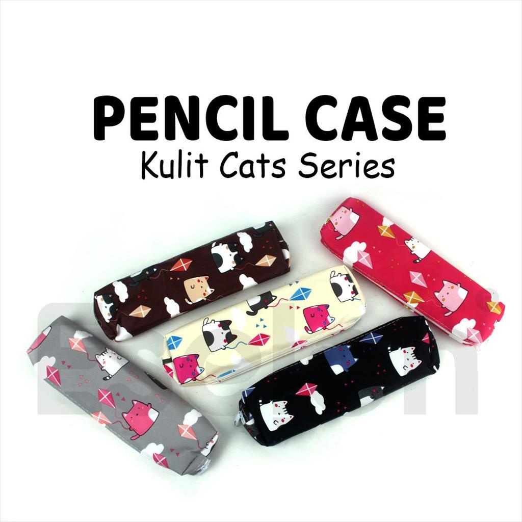 

Tempat Pensil Kulit Cat Fancy / Kotak pensil kucing lucu