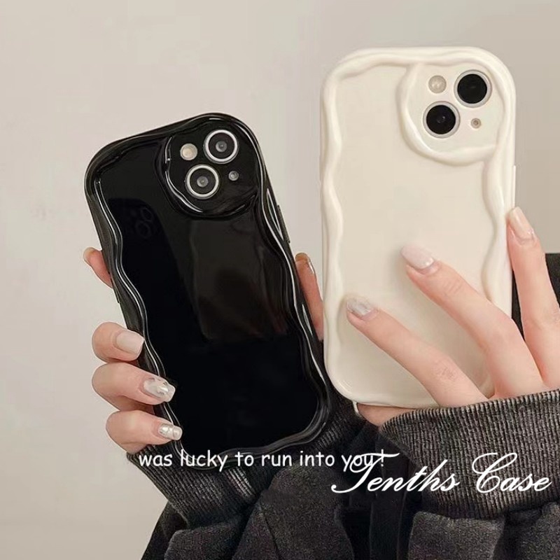 Kompatibel Untuk IPhone14 13 12 11 Pro Max8 7 6 6s Plus X Xr Xs Max Se2020 3D Curved Edge Cover Warna Solid Phone Case