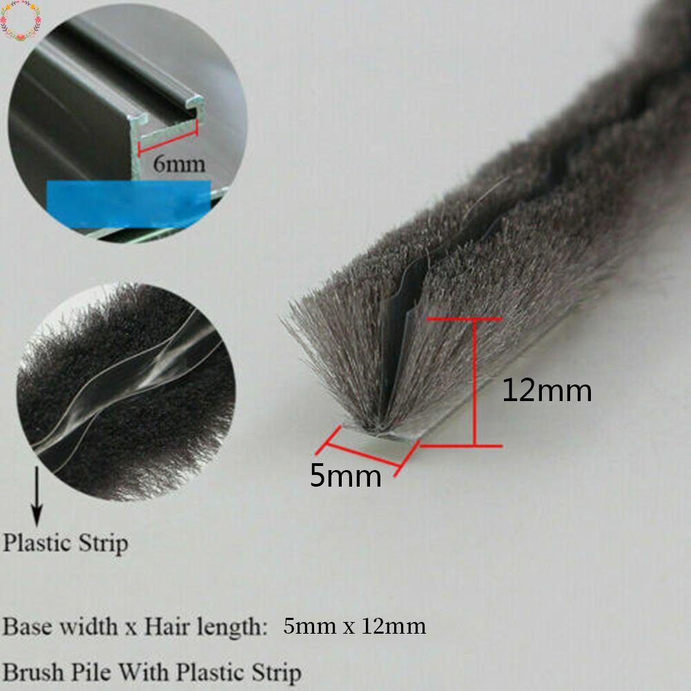 Draft Excluder Serbaguna 10M Berbulu Seal Brush Tumpuk Untuk Pintu Lemari Lemari Dan Lainnya