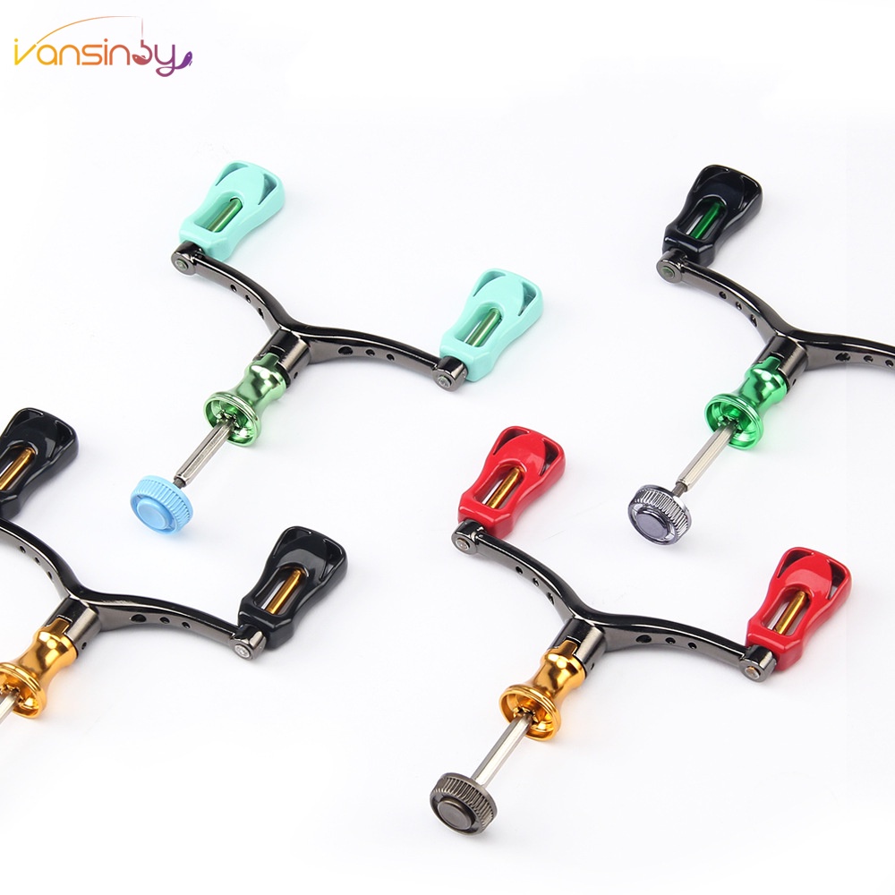 Fishing Spinning Double Reel Handle CNC Metal Rocker Grip, Cocok Untuk 1000-4000 Model Pegangan Roda Pancing