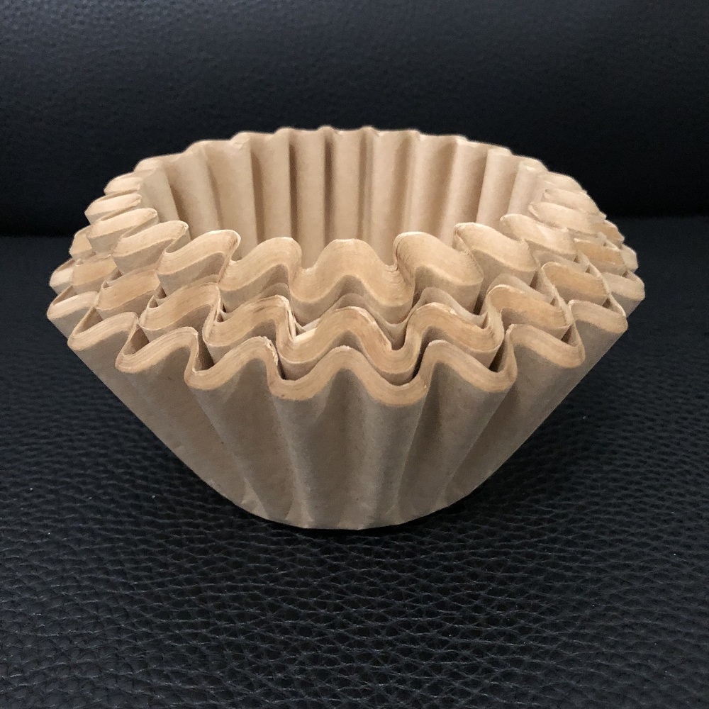 Paper 50 Buah Kertas Penyaring Kopi Kertas Penyaring Bubur Kayu Mentah 185*50Mm Mangkuk Kue Mangkuk Kayu Alami Aksesori Mesin Kopi Penyaring Kopi