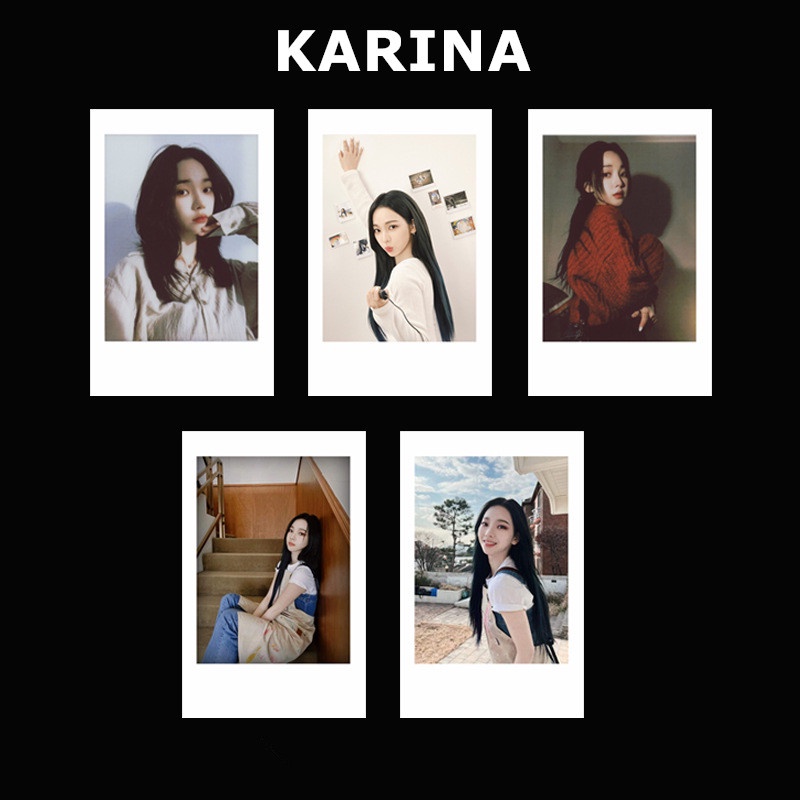 5-20pcs /set Aespa Photocards Kartu Lomo Kpop Postcards