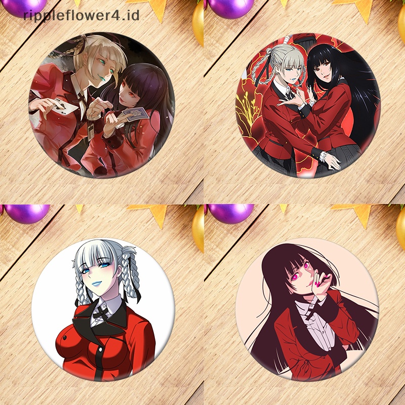 {rippleflower4.id} Lencana Pin Anime Manga KAKEGURUI Untuk Pakaian Ransel Dekorasi Hadiah Anak~