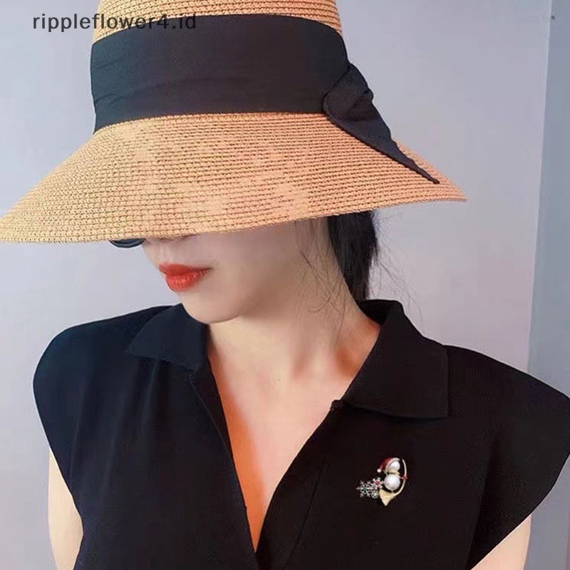 {rippleflower4.id} Pin Salju Natal Yang Indah Penyihir Berkualitas Di Sapu Bros Selamat Natal Tahun Baru Bros Pin Perhiasan Bros Hadiah Tahun Baru~