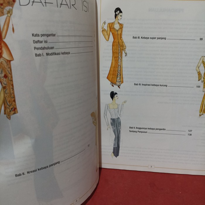 buku keterampilan rekabusana kebaya Sanny Poespa 137 halaman berwarna