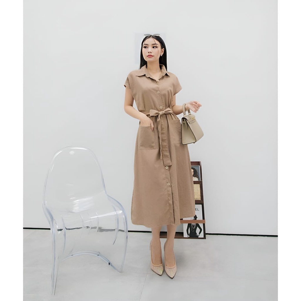 Nabila Tunik Wanita Remaja Muslim Fit To XL Besar Atasan Cringkle Lengan Pendek Busui Friendly Premium