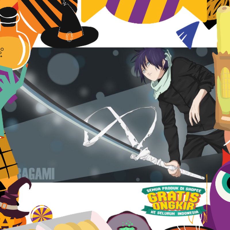 katana kayu noragami yato cosplay anime 100cm/ kekinan baru murah