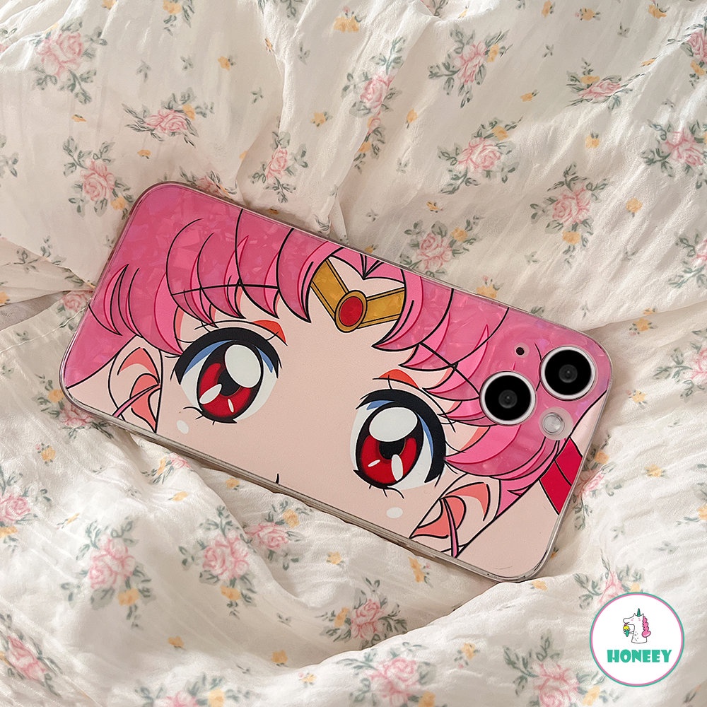 Kartun Anime Sailor Moon Case Untuk iPhone 14 Pro Max Casing Iphone13 12 Pro 11 Pro Max Fashion Shell Pola Penutup Belakang