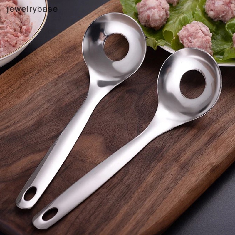 [jewelrybase] Sendok Bakso Kroket Stainless Steel Cetakan Non Maker Meat Press Tools Aksesoris Dapur Kreatif Peralatan Masak Butik