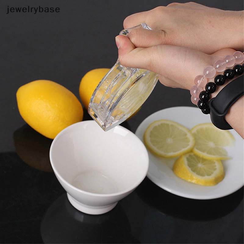 [jewelrybase] Alat Peras Lemon Slice Manual Akrilik Transparan Juicer Buah Lemon Juicer Klip Butik