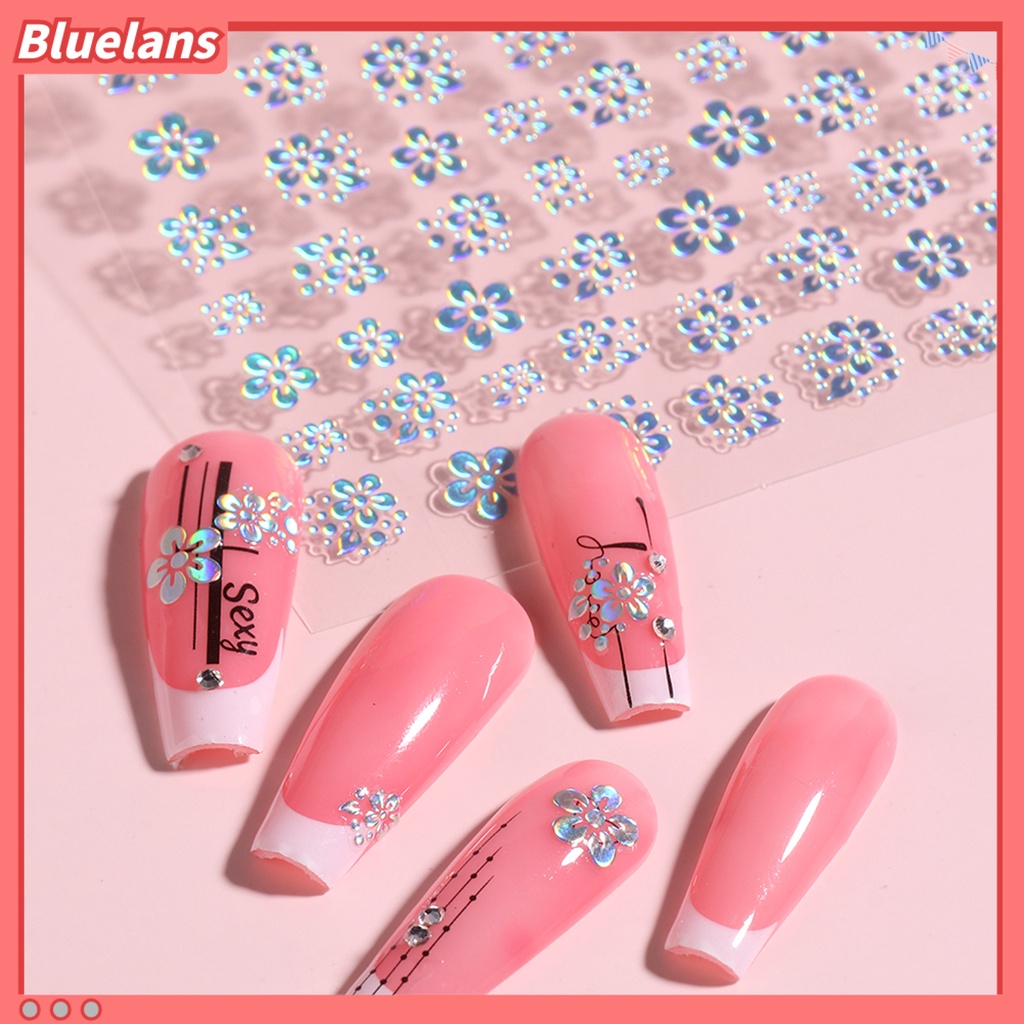 [BLM] Stiker Kuku Perekat Diri Kertas Yang Dapat Dilepas Tiga Dimensi Bunga Stiker Kuku DIY Perlengkapan Kecantikan Nail Art