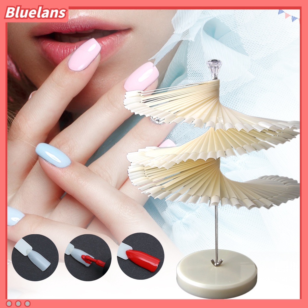 [BLM] Gel Polish Display Stand Rotatable Detachable Smooth Edge Reusable Display Kuteks Plastik Gel Manicure Holder Rak Kuku Seni Berdiri Untuk Salon Kuku