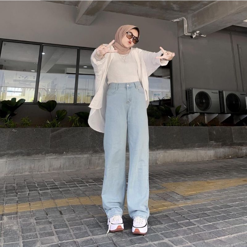 Kulot Wanita | Highwaist kulot Jeans Loose