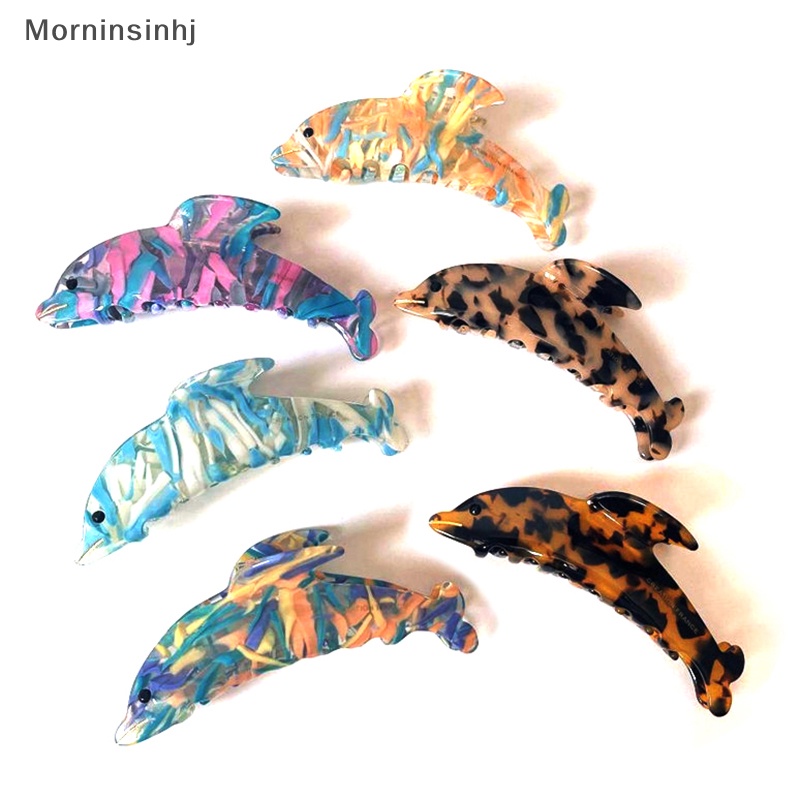 Mornin Dolphin Hair Claw Clip Asetat Jepit Rambut Cute Claw Clip Populer Rambut Menangkap Kawaii Aksesoris Rambut Untuk Wanita id