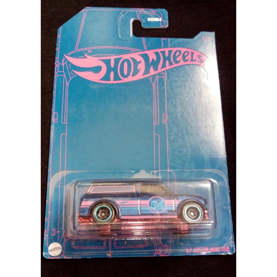 Hot Wheels - 67 Austin Mini Van Purple Pearl & Chrome Series