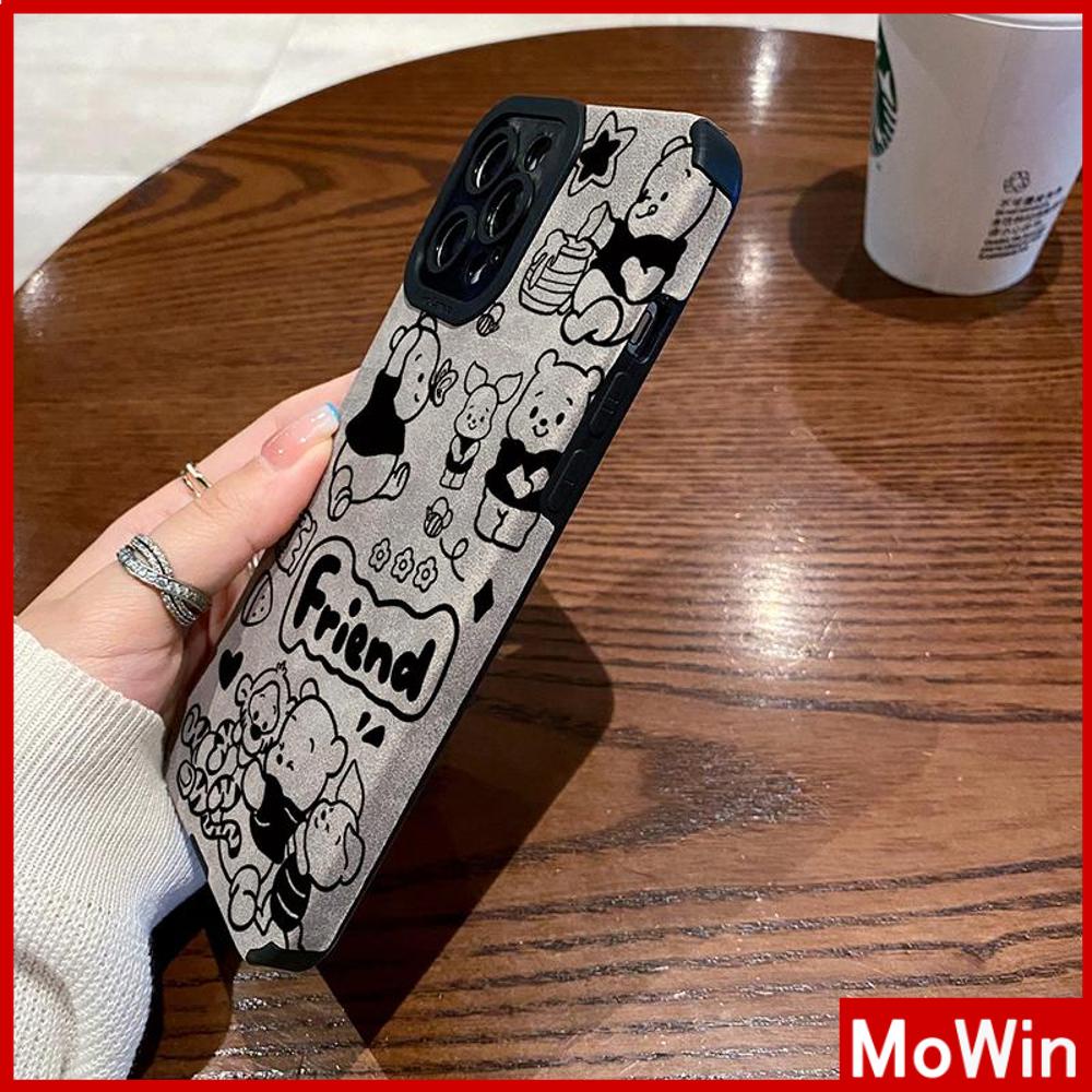 Case iPhone 14 Pro Max iPhone Case Murid Stiker Suede Shockproof Kamera Case Pelindung Karakter Kartun Lucu Kompatibel dengan iPhone 13 Pro max 12 Pro Max 11 xr xs max 7Plus 8Plus