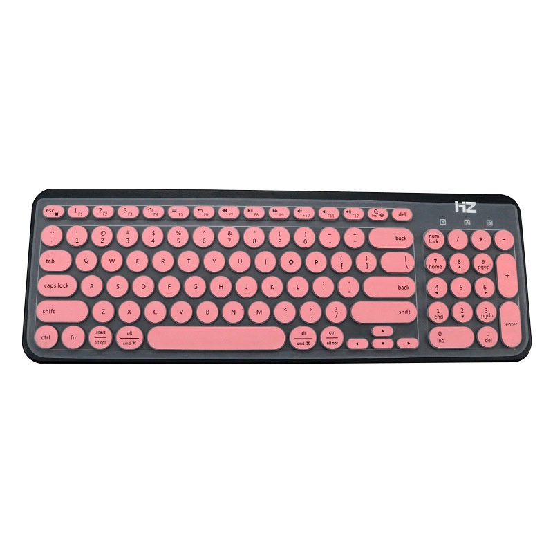 Tahan Air Tahan Debu Warna Silicone Keyboard Skin Guard Cover Protector Untuk Logitech K780 Ultra Tipis Silikon Penutup Keyboard Laptop Pelindung Kulit Multi-Perangkat Wi