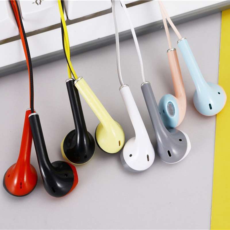 GOS -I405- Headset Macaron U24 - Headset Kabel Dua Warna Earphone - Earphones Two Tone Color Hifi Stereo Extra Bass