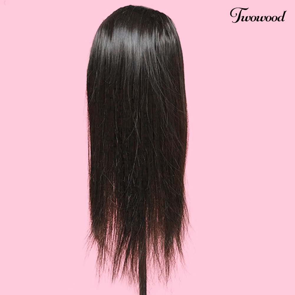 Twowood Latihan Kepala Manusia Model Rambut Panjang Hairdressing Manekin Boneka
