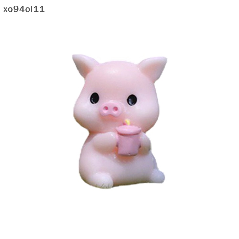 Xo Kawaii Babi Resin Diy Dekorasi Rumah Patung Rumah Boneka Terrarium Lanskap Aksesoris Taman Peri Miniatur Dekorasi Kamar OL